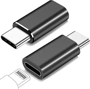 2 Pack Lightning to USB C Adapter for iPhone 15/16/17 Pro/17 Pro Max,for iPhone 17/16 Charger,17/16 Accessories,Fast Charging & Data Transfer,USB C Charger Connector Cable,Not for Audio/OTG