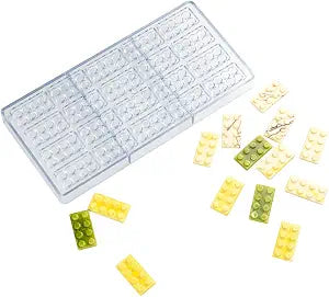 Restaurantware Polycarbonate Building Block Candy Chocolate Mold