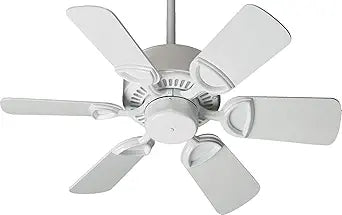 Quorum 43306-6, Estate White 30" Ceiling Fan