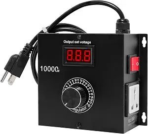 10000W High Power SCR Voltage Regulator, 120V-220V AC Variable Speed Controller for Motor & Fan, 22A Heavy Duty Electric Speed Control Tool for Heaters, Stoves and Electric Tools