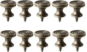 dophee 10Pcs Mini Drawer Knobs, Self-Tapping Screws Pulls Handles