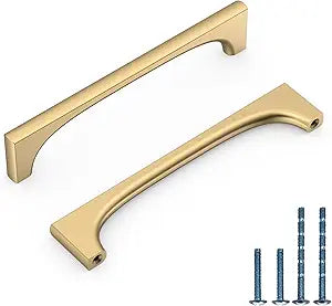 10 Pack Champagne Bronze Cabinet Pulls 5 Inch(128mm) Kitchen Cabinet Handles Cabinet Hardware for Bathroom Drawer Pulls Wardrobe