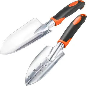 Garden Shovel Trowel Garden Tool Set, 2 Pack Wide Garden Trowel Hand Shovel