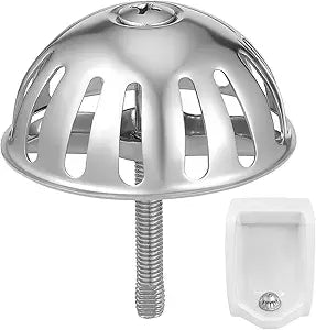 LIOOBO Stainless Steel Urinal Strainer Bathroom Urinal Drain Cover Stopper Drain Filter for Toilets and Bathrooms Easy to Install and Clean 2.95 X 2.36 X 2.36 in