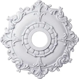 18"OD x 3 1/2"ID x 1 1/2"P Riley Ceiling Medallion (Fits Canopies up to 4 5/8")