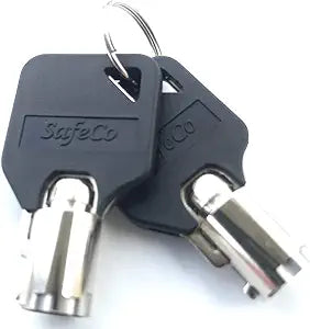 2-keys for Sentry Pistol Safe Models QAP1E & QAP1BE Key Codes GC51 thru GC100 SafeCo Brands (GC78 SENTRY)