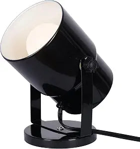 Catalina Lighting 24291-000 Multipurpose Spotlight Accent Lamp, Desk or Wall Mount Lamp for Office, Living Room, Dorm or Bedroom, Smart Home Compatible, Bulb Not Included, 7.5", Metallic Black