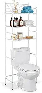 Home Zone Living Over-the-Toilet Bathroom Storage Cabinet Organizer