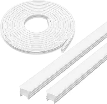 Baquler 65.6ft Flexible Silicone LED Channel 10x10mm White Strip Light Tube