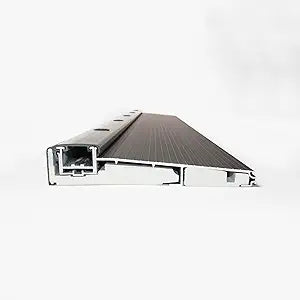 Ultra-Wide 7" (inch) Black Adjustable Aluminum Threshold Add on Extension Available - Heavy Duty - Commercial and Residential, Durable, Adjustable for Any Doorway. (48 inches)