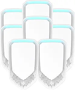 2026 Upgraded Air Ionizers for Home, 8 Pack Negative Ion Air Purifier Plug In, Whisper-Quiet Dust Mites Killer & Odor Eliminator for Bathroom, Bedroom, Kitchen, Pet Areas, Filterless