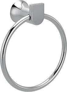 Moen Genta LX Modern Wall Mount Bathroom Hand Towel Ring, Chrome, BH3885CH
