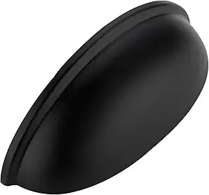 Ravinte 32 Pack 3" Drawer Pulls Flat Black Cabinet Cup Pulls Kitchen Hardware Cabinet Handles Drawer Handles Knobs 3 inch Hole Center