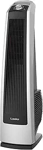 Lasko High Velocity Oscillating Tower Fan, 3 Powerful Speeds, Adjustable Directional Louvers, For Bedroom, Basement, Garage Use, Black, 35", U35105