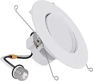 HALO RA 6 inch LED Recessed Lighting Retrofit Gimbal Trim 5CCT 600/900lm