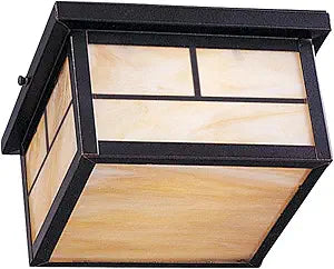 Maxim Lighting Coldwater 2-Light Light Fixture | Burnished Aluminum Finish | Traditional Indoor Light Fixture | Dimmable Damp Rated | Home Decor Light Fixture | Coldwater Collection | 4059HOBU