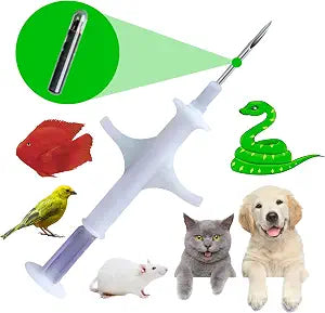 Mini Small 1.25X7 mm Animal ID Microchips 20 Pack for Little Animals Kitten Hamster Birds Fish Snake Turtle Management