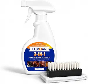 3-in-1 Leather Cleaner and Conditioner Spray, Cleans Conditions & Protects Leather, for Car Seats, Sofas, Bags, Shoes, Furniture & All Leather Surfaces-8oz