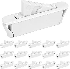 White Window Sash Vent Stops 16-Pack 1714WHITE, Nylon Snap-in