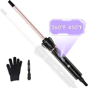3/8 Inch Small Curling Iron, Wand Curler for Tight Curls & Textured Styles