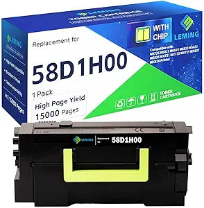 58D1H00 Toner Cartridge 15,000 Pages (with Chip) Replacement for Lexmark 58D1H00 Toner Cartridge 58D1000 for Lexmark MS725 MS821 MS822 MS823 MS825 MS826 MX721 MX722 MX725 MX822 MX826 Printer
