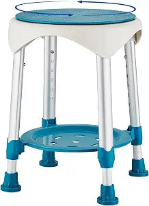 Shower Chair Stool for Inside Shower,360 Swivel,300 LBs,Green