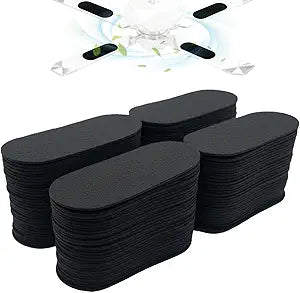 40 Pack Ceiling Fan Filters for Blades, Black Ceiling Fan Air Purifier Pads, Dust Catcher Activated Coconut Carbon Ceiling Fan Filter Accessories