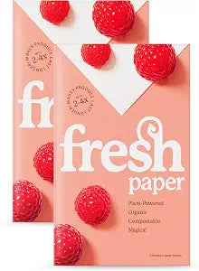 FRESHPAPER Keeps Fruits & Vegetables Fresh for 2-4x Longer, 16 Reusable Food Saver Sheets for Produce (2 Packs), Made in the USA