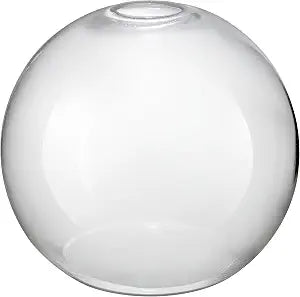 Aspen Creative 28010-60-1 Clear Glass Shade for Pendant Lights, Wall Sconces, and Lamp Posts, 1-3/4" Fitter Size, 7" High x 7-7/8" Diameter