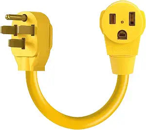 Welder Adapter Cord,NEMA 14-50P Male to 6-50R Female,50A 4 Prong to 3 Prong