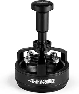 MHW-3BOMBER WDT Tool Espresso 58mm, Espresso Distribution Tool with Magnetic Base for Barista, Adjustable Depth Needle Distributor Tool, 0.25mm x 14 Coffee Stirrer Tools, YU Series Cyclone, T5849