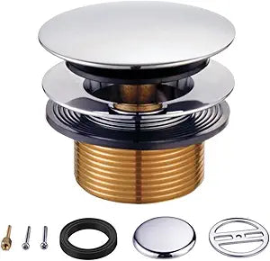 Kingston Brass KBU2001 Eugene Tip-Toe Tub Drain Conversion Kit, Polished Chrome,2.75 x 2.94 x 2.31