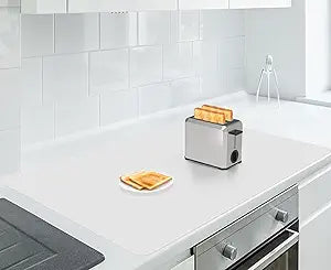 AECHY Extra Large Silicone Mat 35.3"x23.5"x0.08", Multipurpose Silicone Mat Thick Heat Resistant Mat Shipped Rolled Up Kitchen Counter Mat Nonslip Silicone Mats for Kitchen Counter Translucent
