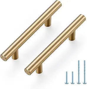 JOY DECOR 30 Pack Champagne Bronze Cabinet Pulls  5 Inch Length, 3 Inch (76mm) Hole Center  Stainless Steel Kitchen Cabinet Handles for Drawer and Cupboard