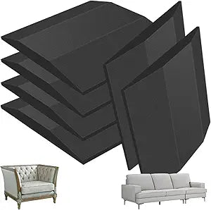 6 PCS Couch Cushion Support, 20" x 20" Black Couch Supports for Sagging Cushions, High-Density Foam for Support and Repairing Sagging Furniture Seat Cushions