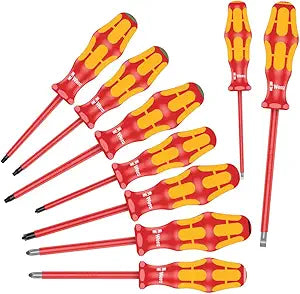 Wera 05133355001 160 i/162 i/167 i/9 Screwdriver set Kraftform Plus Series 100, 9 pieces
