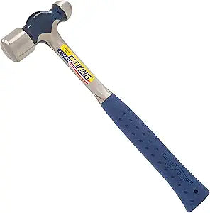 ESTWING Ball Peen Hammer - 8 oz USA Made Metalworking Tool with Forged Steel Construction & Shock Reduction Grip - E3-8BP