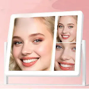 2X/3X/10X Magnifying Vanity Mirror with Light, Lighted Makeup Mirror