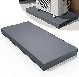 Equipment Pad for Mini Split Air Conditioner Heat Pump Systems,38 x 18 x 3 inches,Outdoor Plastic Condenser Pad Ground Support Base for Condensing Units,Mini Split Condenser Pad, Grey