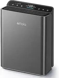 Afloia Air Purifiers for Bedroom - Air Purifiers for Home Large Room Up to 2000Ft┬▓, 3-Stage Filter with Laser Air Quality Sensor for Pets Hair Dander Pollen Allergies Dust Mold Odor Smoke, Grey