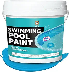 YOA Pool Paint Ocean Blue, 1 Gallon. Suitable for cement, putty, latex paint, walls, floors, outdoor pools, fish ponds, and swimming pools. Perfect for DIY projects.