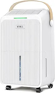 KNKA 2500 Sq.Ft Dehumidifier for Basement with Drain Hose Max 34 Pints, Dehumidifiers for Home, Bedroom, Bathroom, Large Room, Three Modes, Intelligent Humidity Control, Dry Clothes, 24HR Timer
