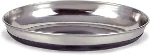 Our Pets Dish Oval Cat Rubber Bottom Pet Bowl (2 Pack)