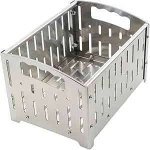 Pellet Basket, Portable Pellet Burner Basket for Fireplaces and Wood Stoves, Emergency Camping Stove