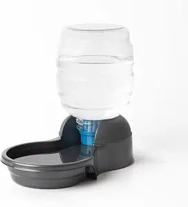 Petmate Replendish Automatic Dog Water Dispenser Gravity Pet Waterer with Microban Protection Base, 100% BPA Free - 1 Gallon, Wide Mouth Bowl, with 2 Extra Filters