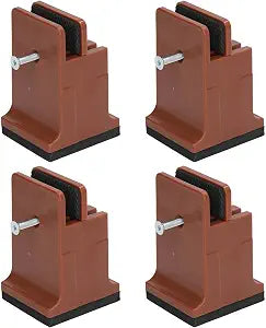 Dioche Adjustable Furniture Risers with Screw Clamp Rubber Bed Couch Risers for Heavy Duty Furniture for Beds Tables