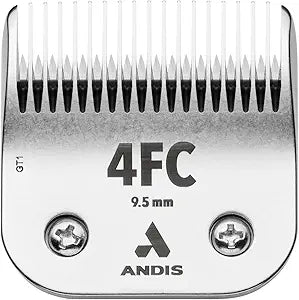 Andis 72615 UltraEdge Detachable Blade Size 4FC  Carbon Steel Dog Clipper Blade, 3/8" Cut Length, Deep Tooth, Professional Grooming Performance