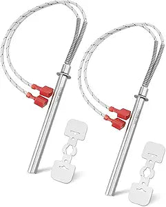 2 Pcs SRV7000-660 Igniter with Bracket Fit for PelPro Pellet Stove PP130 PP150 PP60 PP70 PPC90 Cast Iron TSC90 Cast Iron, Fit for Pleasant Hearth PH35PS PH50PS PH50CABPS