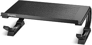 Staples TECH Adjustable Steel Laptop Stand, Ergonomic Curved Riser