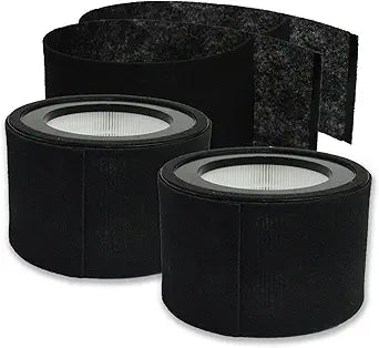 PUREBURG HS-1946 Replacement Filter Set Compatible with Crane EE-5068 & Jetery jt-8115m Air Purifiers,2-Pack H13 HEPPA + 4 x Activated Carbon Pre-Filters Air Clean